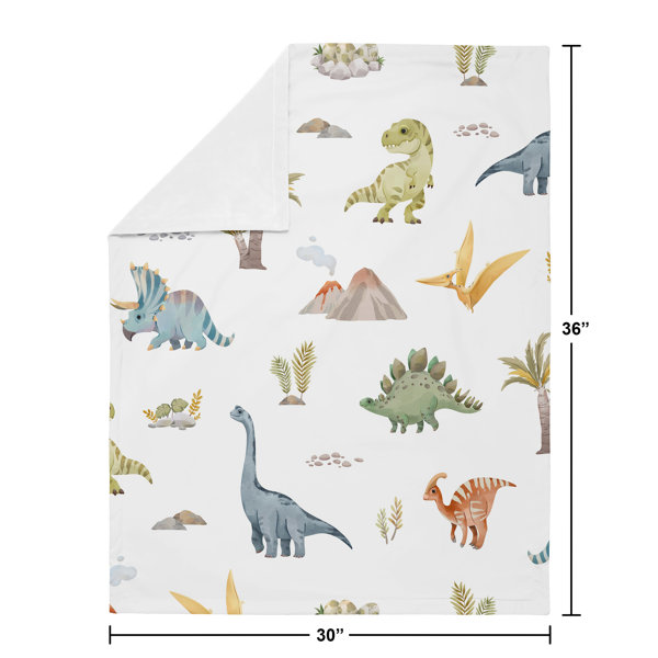 Sweet jojo outlet dinosaur crib bedding